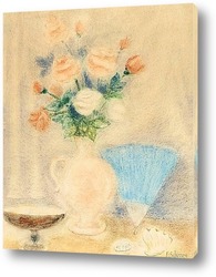  Тюльпаны в синей вазе