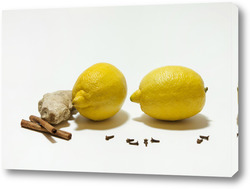    лимон, имбирь, корица и гвоздика