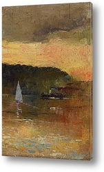   Картина Закат, на пристани Сиднея