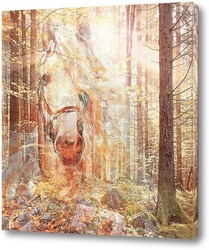   Картина Золотой лес