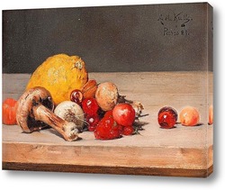   Картина Натюрморт с лимоном и ягодами