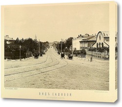  Вид сверху,верхние городские ряды,1886 год