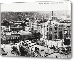   Картина Таганрогский проспект и Московская улица в деталях 1910  –  1917