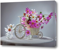   Картина Цветочный велосипед.