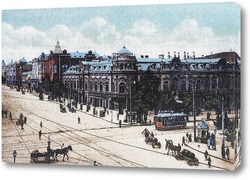   Картина Таганрогский проспект в цвете (детали) 1910  –  1911