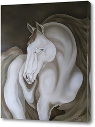   Картина Иллюзорный конь — отражённое в облаках лунное сияние