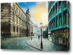   Картина Улицы Дрездена