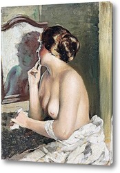    Женщина перед зеркалом