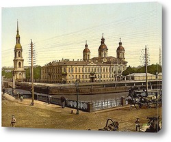  Невский проспект и Адмиралтейство в Санкт-Петербурге (Россия).