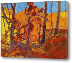   Картина Осенние деревья, осень 1916