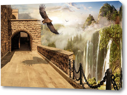 Картина Водопады и леса 70594