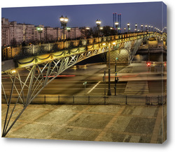   Картина патриарший мост вечером