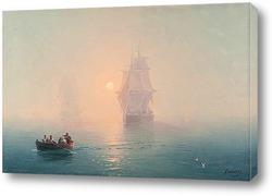   Картина Военно морсокое судно