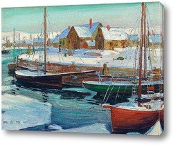    Пристань зимой, 1920