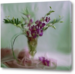   Картина Цветы за стеклом