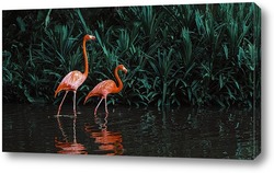   Картина Пара фламинго