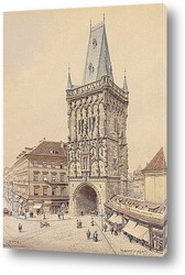   Картина Пороховая башня в Праге