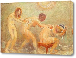   Картина Три женщины, моющие друг друга