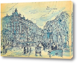    Бульвар Капуцинов в Париже