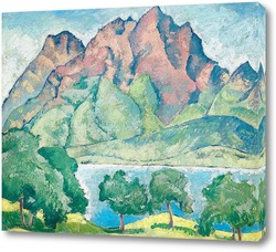   Картина Пейзаж, вид на озеро Люцерн и Пилатус. 1915