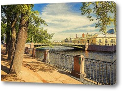   Картина Фонтанка у Пантелеймоновского моста.
