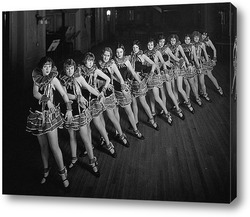  "Rockettes" перед турне по Америке.1945г.