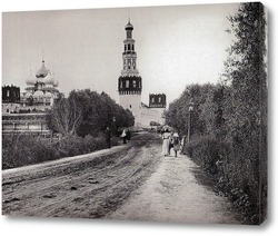  Вид Кремля со ступеней Храма Хрисиа Спасителя. 1900-е