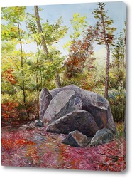   Картина Пейзаж с камнями