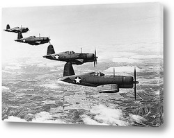   Картина Испытательные полеты F1U-4 -<Корсар>,1940г.