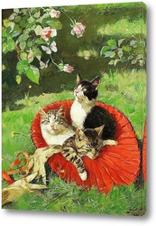   Картина Три кота в шляпе