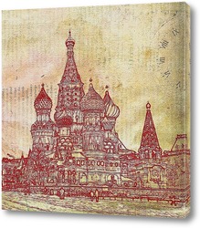   Картина Храм Василия блаженного