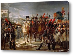    Наполеон ведет армию через мост Лех близ Аугсбурга