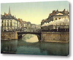   Картина Пересечение Эдра и Луары, Нант, Франция.1890 -1900 гг