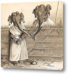    День св. Валентина у индийских слонов