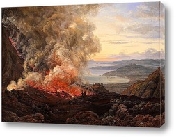    Извержение Вулкана Везувий, 1821