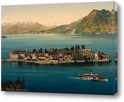   Картина Изола Белла, общий вид, озеро Маджоре Италия 