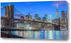  Картина карусель у Бруклинского моста
