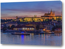   Картина Злата Прага в лучах заката