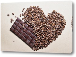   Картина любовь и шоколад