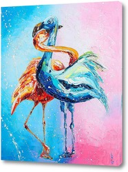   Картина Влюблённые фламинго