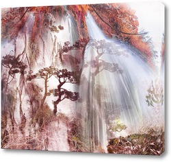   Картина Пейзаж с водопадом