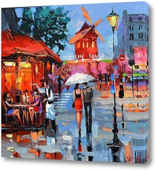  Париж Гуляя под зонтом