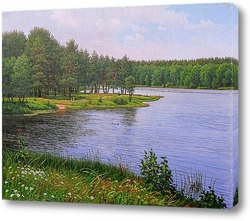   Картина Летний день на Нижнем озере