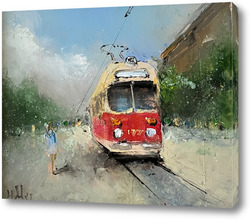   Картина Красный трамвайчик