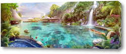   Картина Водопады и леса 98597