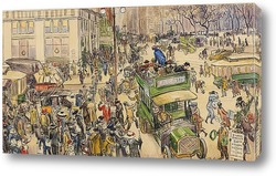   Картина Рождественские Покупатели, Мэдисон-Сквер, 1912