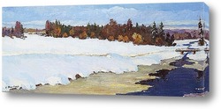   Картина Река под снегом 