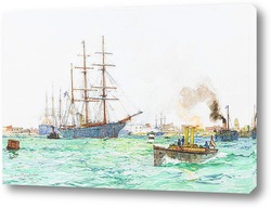   Картина Вход в гавань Портсмута