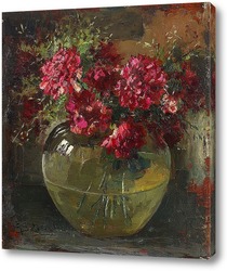   Картина Ваза с красными цветами