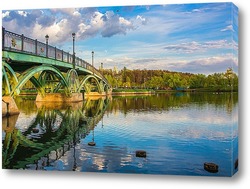  Отражение пешеходного моста 